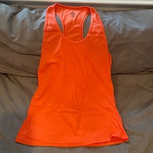 Imagine Orange Razor Back Tank Top